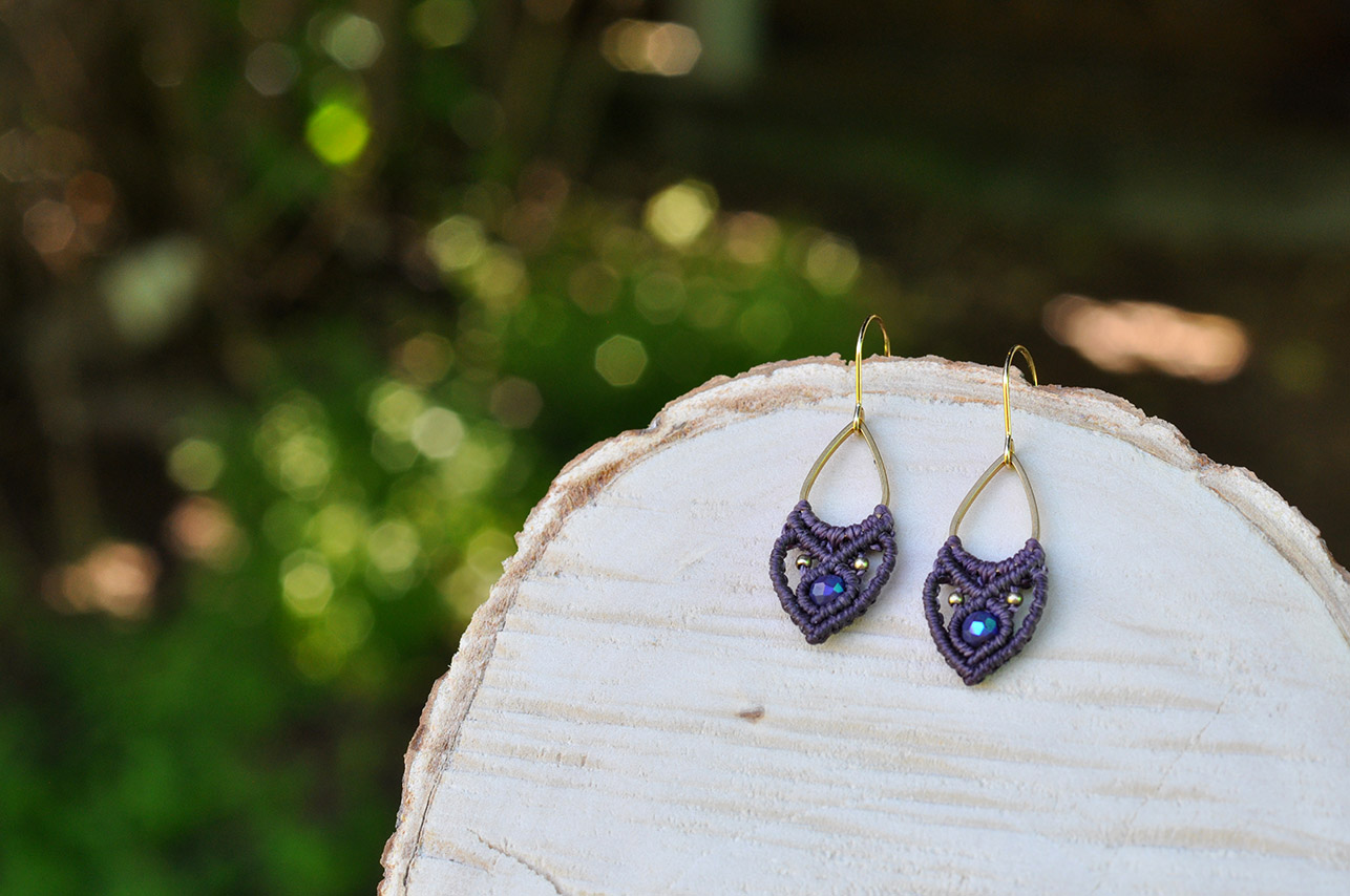 Unikatne pletene minđuše - Slika 2