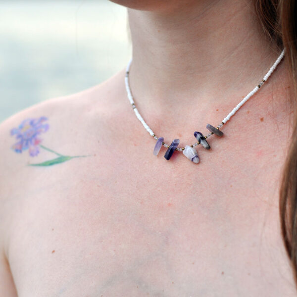 Unikatna ogrlica sa Ametistom i Labradoritima