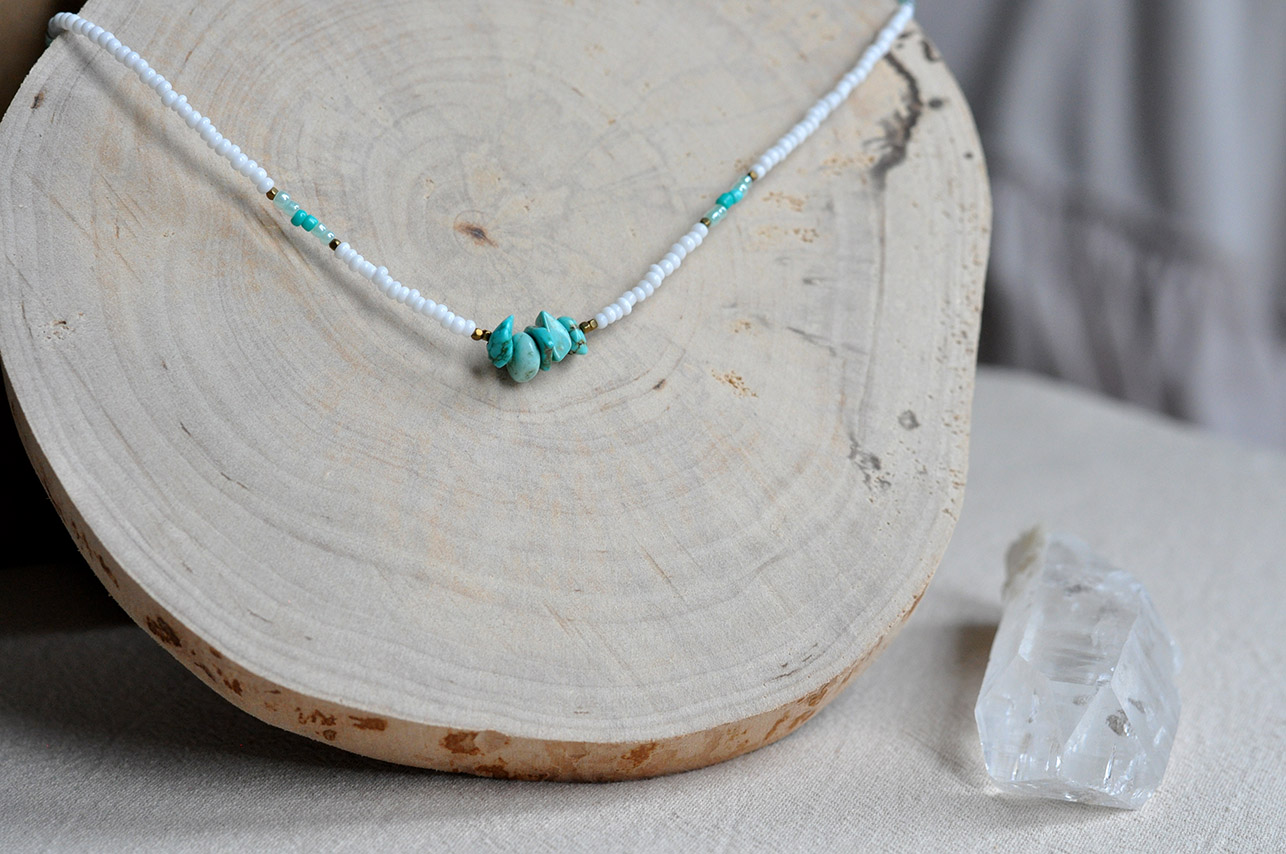 Unikatna ženska ogrlica sa tirkizom - Slika 2