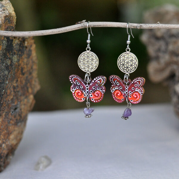 Unikatne ručno oslikane minđuše