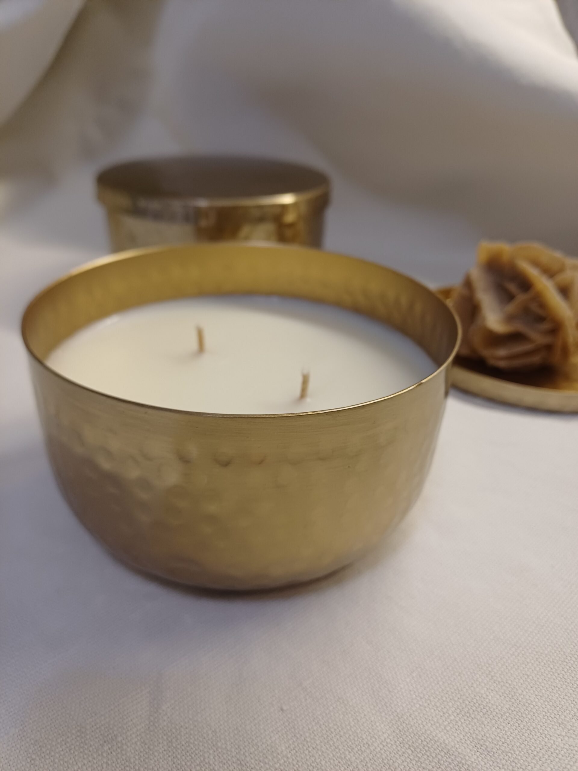 Sveća u metalnoj činiji - Slika 3