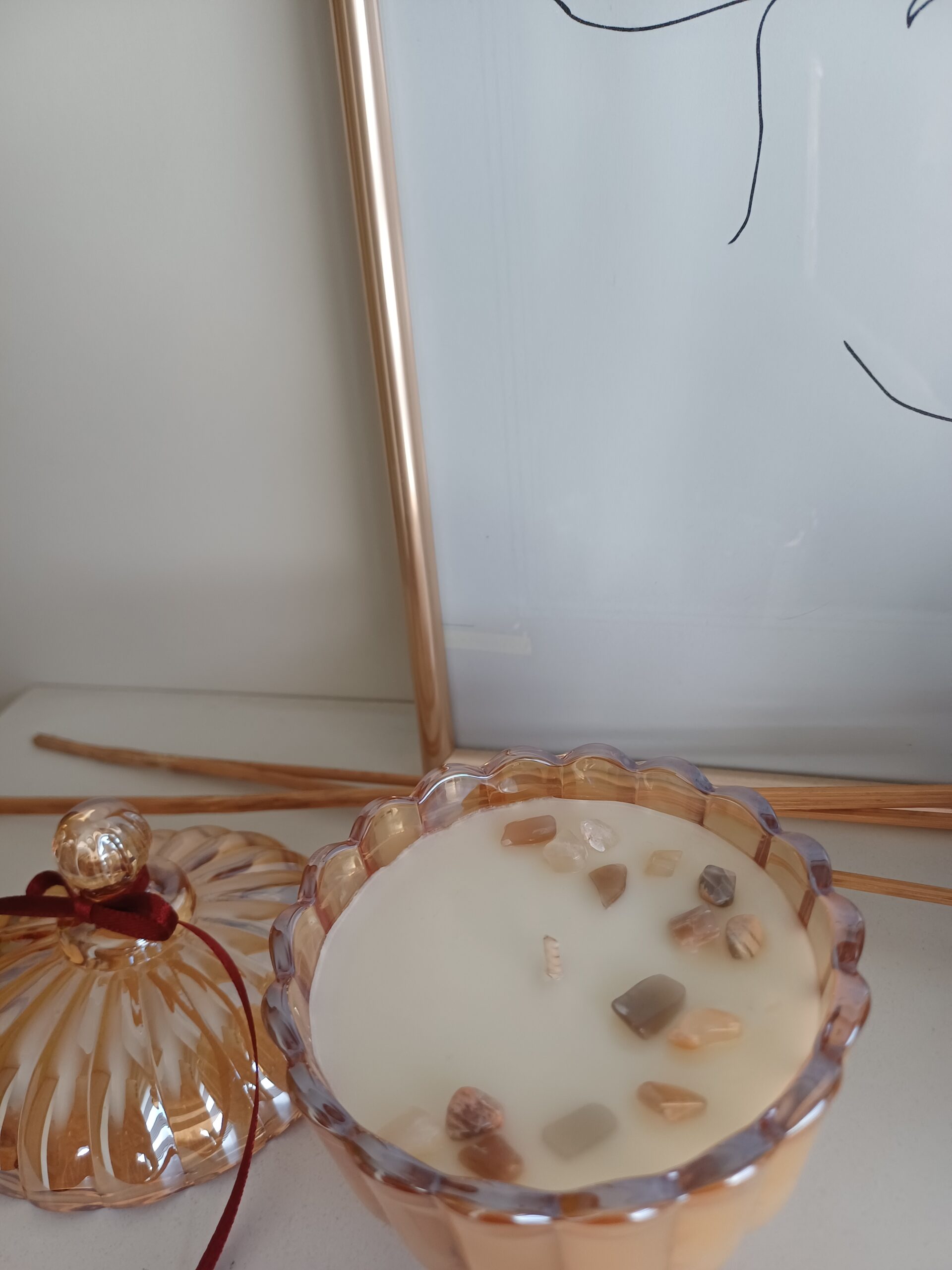 Sveća sa kristalima - Slika 2