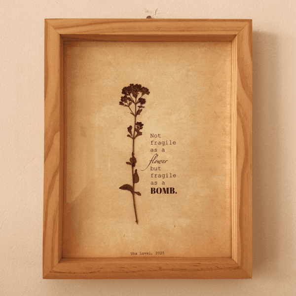 "Not fragile (at all)" (20x25cm)